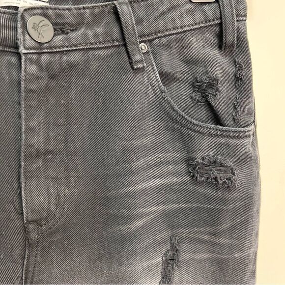 One Teaspoon Grey Black High Waist Freebird Skinny Jeans Size 31 - Picture 6 of 16